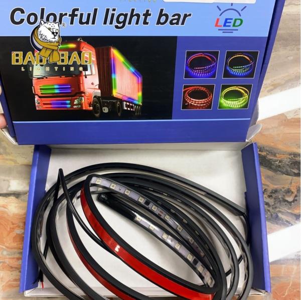 Quality 2.4m RGB Running Strobe Multiple Color LED Light bar Truck Fancy Light Car Accessories Atuo Lighting System Decoration Parts for sale