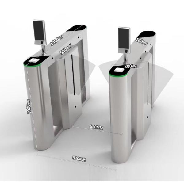 Slim Body Soft Wing 600mm RS485 Retractable Flap Barrier