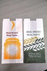 China Window Eco-Friendly Customized Paper Bags Grip For Bread Packaging wholesale