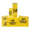 Buy cheap high quality heavy duty yellow polyethylene clinical waste bags with biohazard from wholesalers