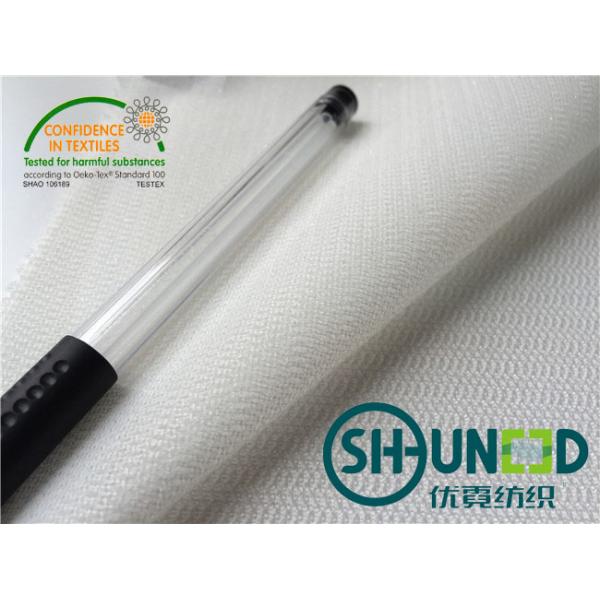100% Polyester Interlining Material Warp And Tricot Knitted W1030D