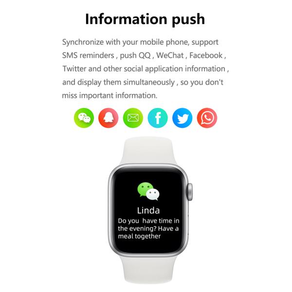 HS6621 W13 ECG PPG SPO2 Smart Watch Pedometer Heart Rate 320*385