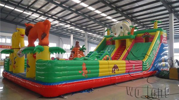 Large inflatable slides, lovely inflatable jumping slide