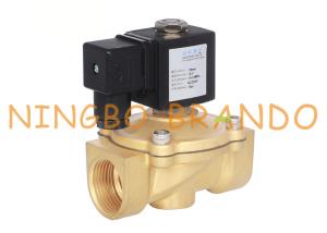 China Manually Adjustable Natural Coal Gas Brass Solenoid Valve For Boiler 1/4&quot; 24VDC 220VAC wholesale