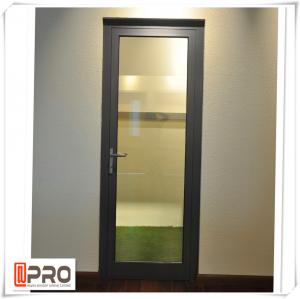China Multi Color Hinged Security Doors , Sound Insulation Aluminium Glass Front Door wholesale