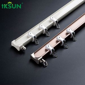China Embedded Silent Aluminium Curved Curtain Track Width Smooth Gliding wholesale