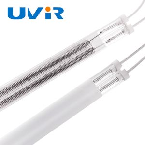 China 4000W Twin Tube Medium Wave Infrared Lamp White Coating 400V wholesale