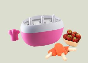 Space Saving Instant Ice Pop Maker Easy Operating With 2 Stick Slots