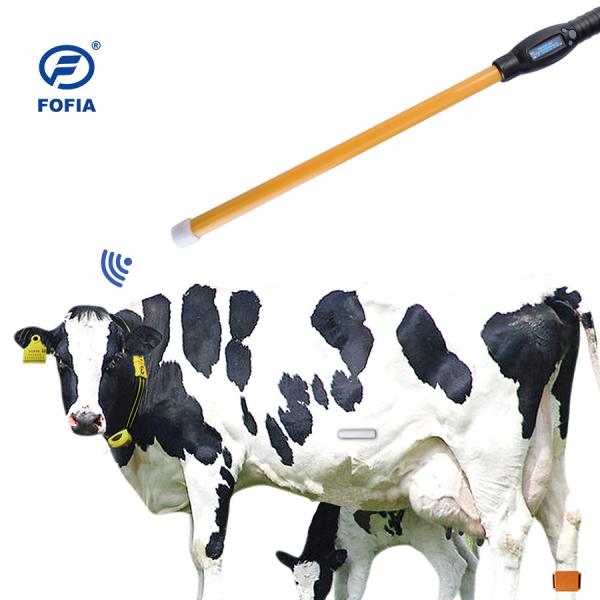 Quality 134.2khz Sheep Cattle RFID Tag Reader With 7000 Records Data Storage for sale