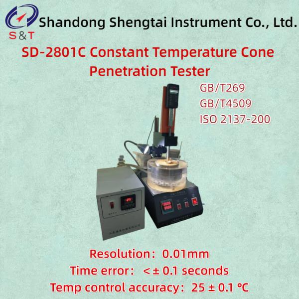 ISO 2137 Constant Temperature Cone Penetration Tester SD2801C Temp Control Accuracy 25±0.1℃