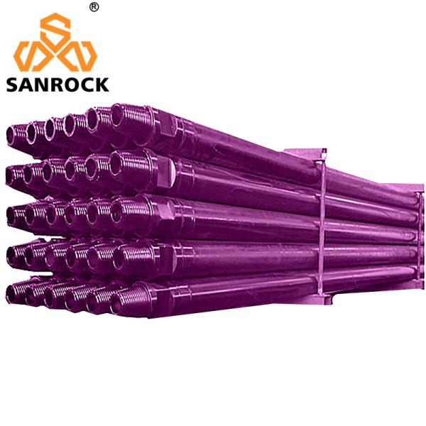 API Thread Drill Pipe 76mm 2m Upsetting Process And Nitriding Treatment Drill Rod