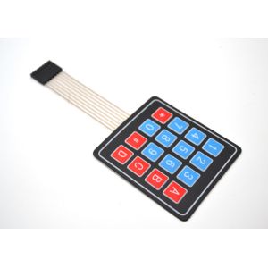 China Matte Surface Embossed Tactile Membrane Switch Scratch Resistant Square Shaped wholesale