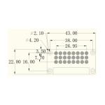 59W 43*22cm 9-11W/Cm2 UVA COB LED Module LED Module For UV Curing