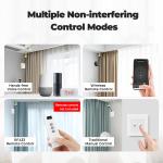 SMATRUL Tuya WiFi RF433 Smart Curtain Switch Module,Designed for Electric Roller