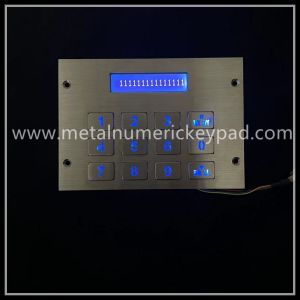 Digital Illuminated Led Display Stainless Steel Keypad 304 Grade Usb