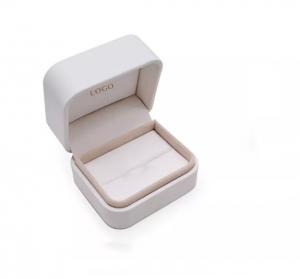 China ODM Ring Gift Boxes Logo Printed Leatherette Magnetic Jewelry Boxes ISO9001 on sale