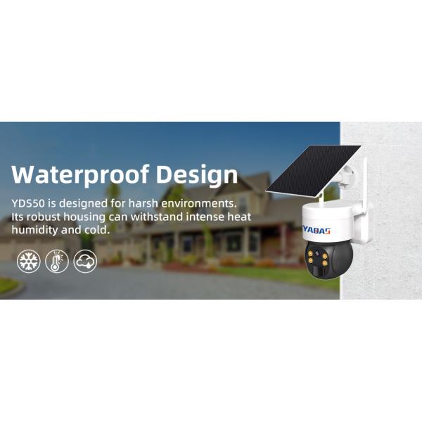 4MP PTZ CCTV Camera 90db Siren 6W 4G Solar Panel Powered Camera