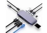 B2GO 11 In 1 RJ45 Ethernet USB 3.0 USB Type C Docking Station Aluminium Shell