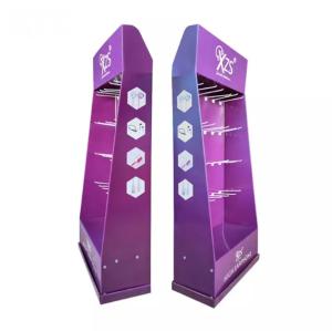 China Custom Design Cardboard Display With Hooks For Phone Accessories on sale