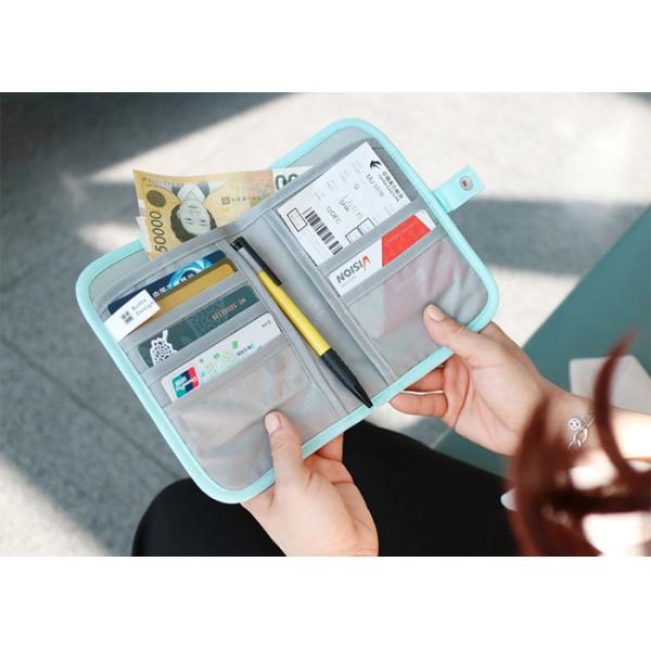 Security Travel Wallet Bag , Passport Bag For Travelling Multiple Colors