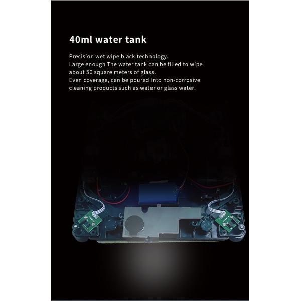 Rise Window Cleaning Robot Noise 65dB Cleaning Speed 3.5 Mins/m2 Household Vacuum US Plug