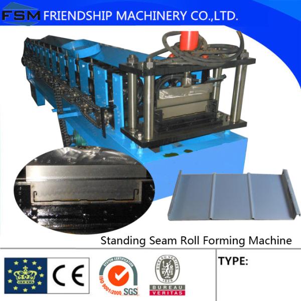Galvanized Steel Standing Seam Roll Forming Machine With 45# Roller