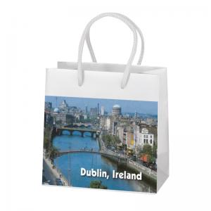 China Custom Branded Paper Advertising Bags Packaging With Design Printing Supplier wholesale