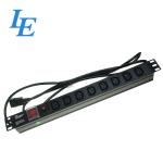19" IEC Rack Power Bar For Networking , IEC320 C14 Plug Rack Switched Pdu
