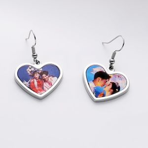 Blank Metal Sublimation Earrings With Metal Insert Custom Sublimation Eardrop