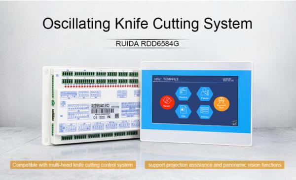 Quality Ruida Single Track Oscillating Knife Cutting Controller RDD6584G 8 Axes for sale