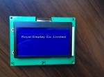 128X64 Serial Graphic LCD Module St75665r Controller FPC Soldering Display
