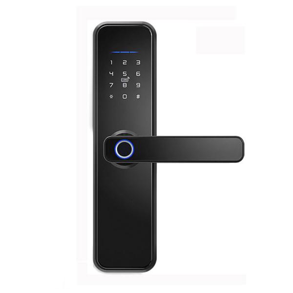 Quality ROHS FCC Smart Deadbolt Wifi Front Door Lock With Keypad Works With APP for sale