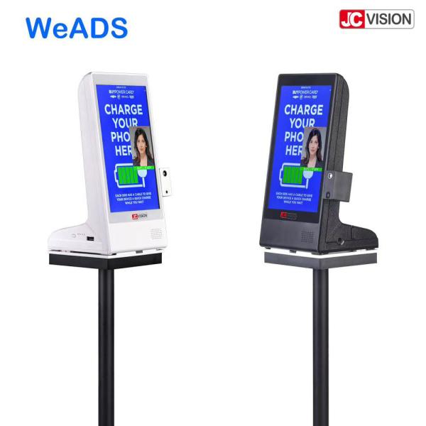 Quality WiFi LCD Touch Screen Table Top Digital Signage With Temperature Detecting for sale