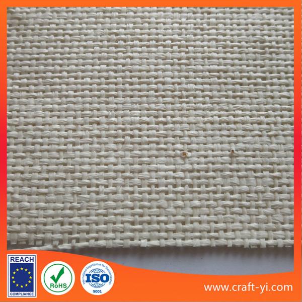 Quality Paper raffia fabric Straw weaving textiles natural material supplier for sale