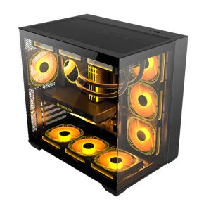 China Computer Case Supports EATX/ATX / Micro-ATX / Mini-ITX/BTF Motherboards With 0.6mm SPCC Steel And Dual-side Tempered Glass wholesale