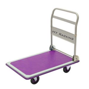 ODM Folding Heavy Duty Platform Trolley 500kg Noiseless Purple