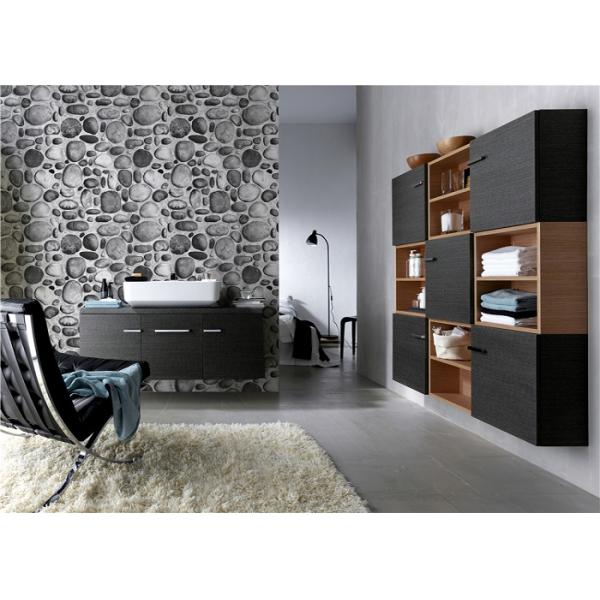 PVC Stone Rustic Vinyl coated Paper Living Room Wallpaper Sound Absorbing