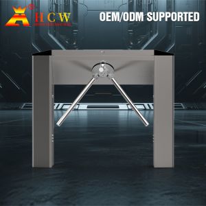 HCW Security Entrance Barrier Systems Tripod Turnstile Gate Mechanism Controlled
