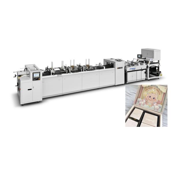 Decorative Cardboard Box Manufacturing Machine , Square Paper Box Making Machine