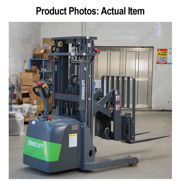 Sinolift CQDX15 CQDX20 Pedestrian Scissors Electric Reach Stacker