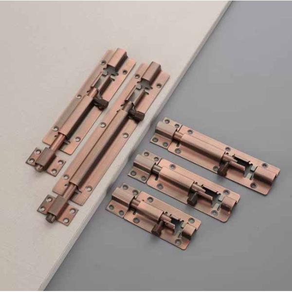 GRH Chinese Style Gate Latch And Bolt Antique Pure Copper Lock Catch For Ancient Wooden Doors