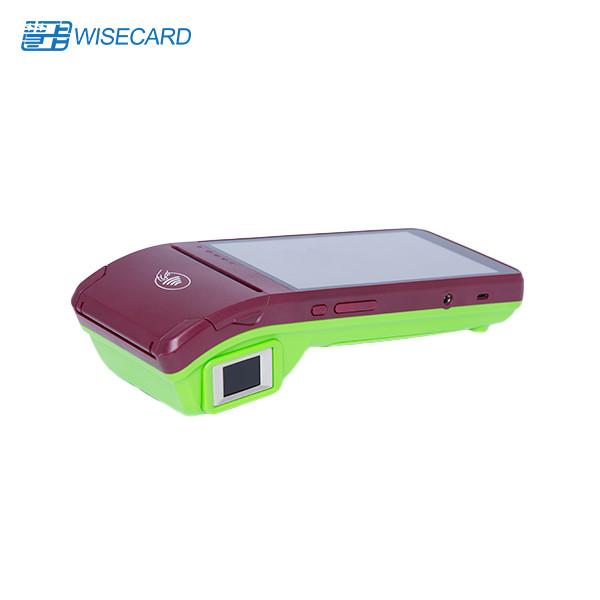 Quality 5800mAh Biometric Mobile POS Terminal 4 PSAM PCI EMMC With Biometric for sale
