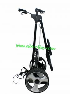 China Carbon golf trolley runs for 36 holes Golf Bag Cart of quite motors trolleys cart wholesale