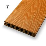 Weather Resistant 3D Composite Decking Profile Waterproof WPC Hollow Board