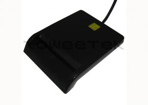 USB Single ID / ATM Card / CAC / contact IC Card Reader (ZW-12026-1-Black) 