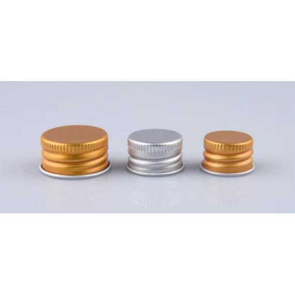 Round Shape Plastic Plating Cosmetic Bottle Cap Gold Silver Aluminum Bottle Cap