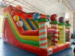 Customized Inflatable Slides Coloruful Candy Inflatable Double Slides Castle