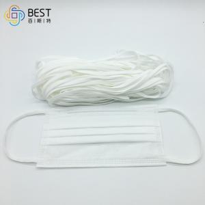 China Non Woven Face Mask Elastic Ear Loop 3.5mm 3mm Black Round Elastic Cord String Soft wholesale