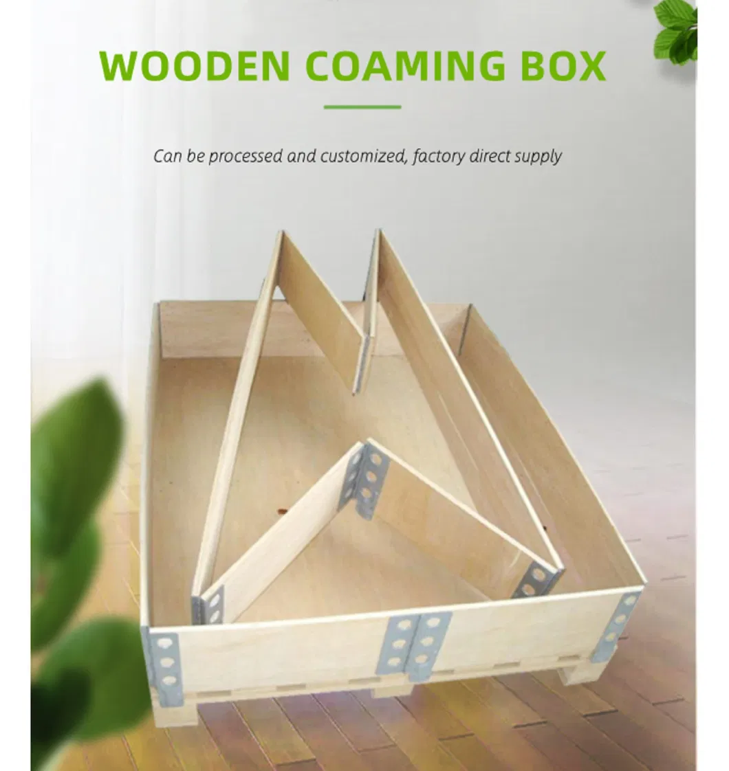 4-Way Pallet Board Warehouse Storage Hinge Wooden Box Surrounding Hoarding Collar
