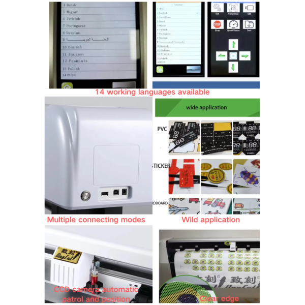 Anycut ZKSV370 CCD Camera Graph Plotter Auto Contour Cutting Die Sticker Cutter With 4.3inch Touch Screen